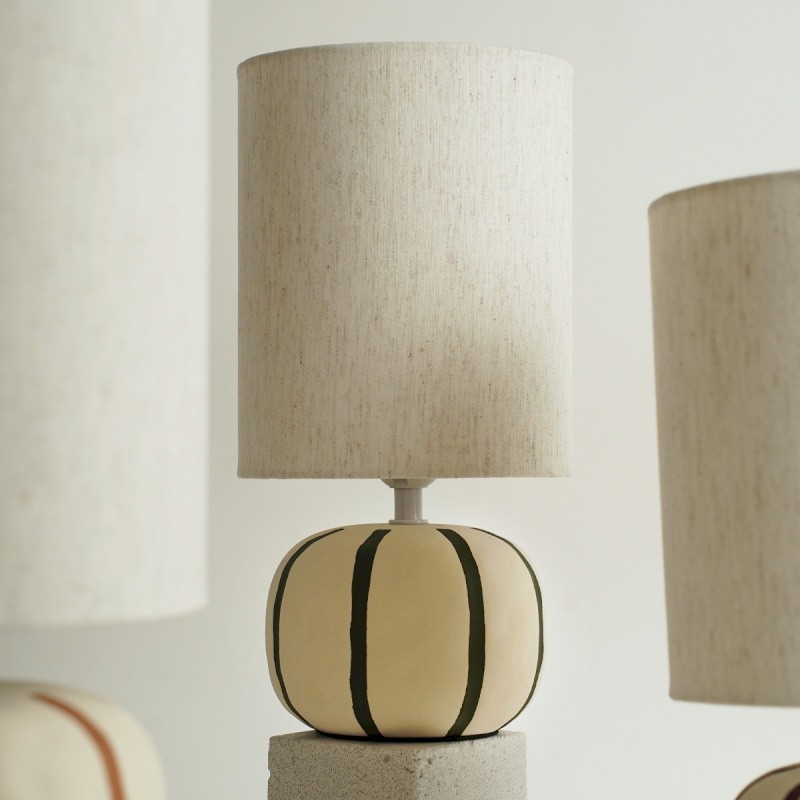 Lampe MALORY BEIGE LIGNE VERTE