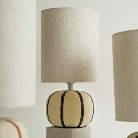 Lampe MALORY BEIGE LIGNE VERTE