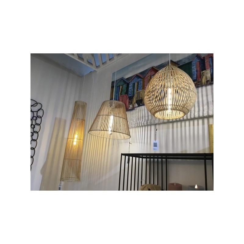 Suspension bambou conique