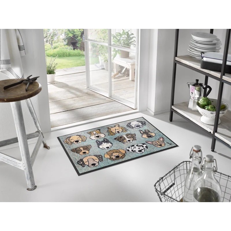 Tapis motifs chiens
